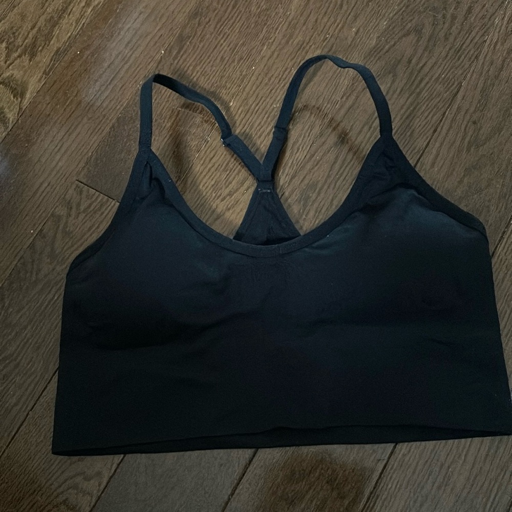 Felina Black Sports Bra- Size S- Removable Pads- Excellent Condition- NWOT